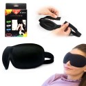 Mascherina Da Viaggio Per Dormire Buio Benda Maschera Molla Occhi Notte 3D