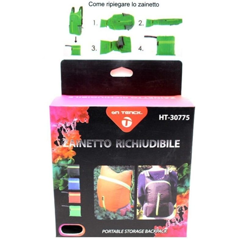 - Senza marca/Generico - ZAINETTO DA VIAGGIO TRAVEL RIPIEGABILE ZIP...