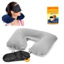 KIT 3 IN 1 PER RIPOSO VIAGGIO CUSCINO MASCHERINA TAPPI DORMIRE IN VIAGGIO TRAVEL