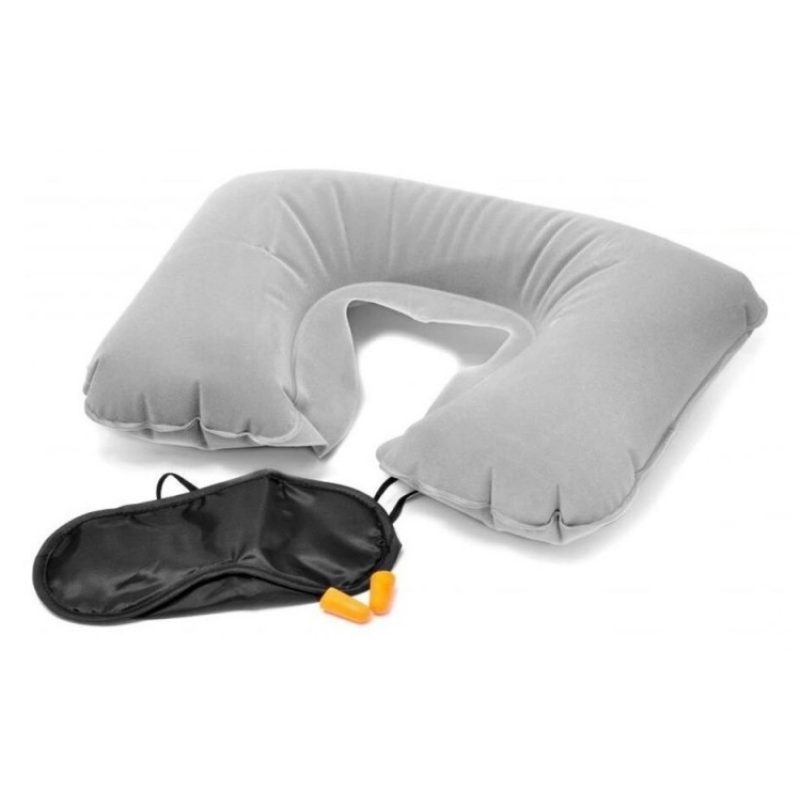 DOBO KIT 3 IN 1 PER RIPOSO VIAGGIO CUSCINO MASCHERINA TAPPI DORMIRE...