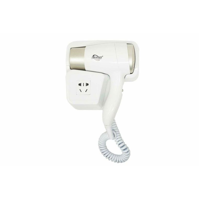 Driwei DW-033 phon asciugacapelli da parete 1600W per hotel con tasselli fisso