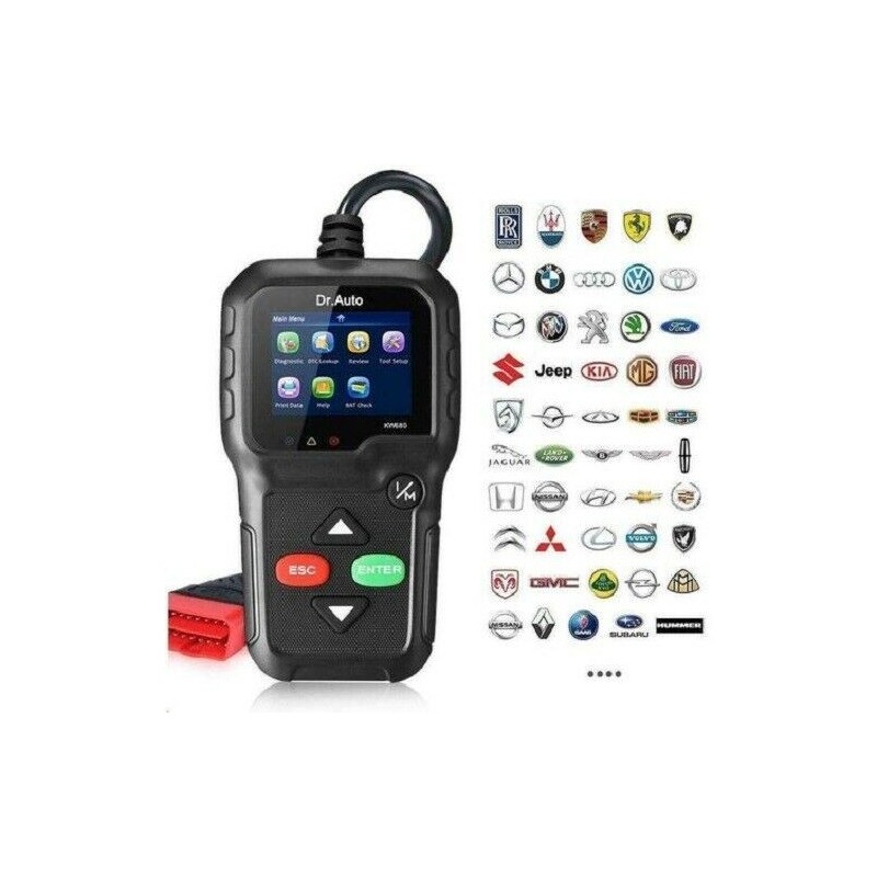 Lettore OBD OBD2 KONNWEI KW680 Scanner Codici AUTO Diagnostica Strumento Analisi