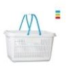 WeHome CESTO MULTIUSO PER SPESA IN PLASTICA CON MANIGLIE COLORATO 3...