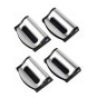 Iron SET 4 CLIP STOPPER GRIGI E NERI FERMA CINTURA DI SICUREZZA PER...