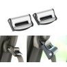 Iron SET 4 CLIP STOPPER GRIGI E NERI FERMA CINTURA DI SICUREZZA PER...