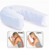 Cuscino Guanciale ergonomico per posizione sonno notturna Laterale a Forma di U Migliora Sonno Schiena Cervicale 