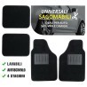 Generico SET 4 TAPPETINI TAPPETI AUTO VAN CAMION GOMMA NERA UNIVERS...