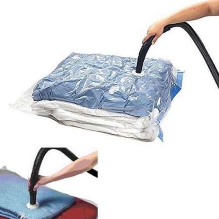 Sacchetto sottovuoto per vestiti 68x98 Cm abiti piumoni sacco salvaspazio spazio