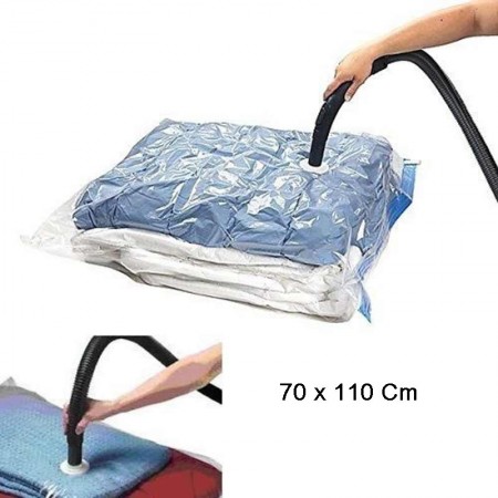 Sacchetto sottovuoto per vestiti 70x110 Cm abiti piumoni sacco salvaspazio