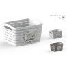 CESTO GRANDE MNAIGLIE IN PLASTICA MULTIFUNZIONE CONTENITORE BOX 23X...