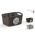 CESTO GRANDE MNAIGLIE IN PLASTICA MULTIFUNZIONE CONTENITORE BOX 23X21X16 CM