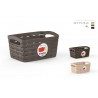 WeHome CESTO MINI PICCOLO MANIGLIE IN PLASTICA MULTIFUNZIONE CONTEN...