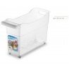 Hongu CESTO DISPENSA CONTENITORE TROLLEY IN PLASTICA CON RUOTE TRAS...
