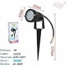 DRIWEI FARETTO FARO LED GIARDINO 6W SUPPORTO PICCHETTO LUCE CALDA 3...