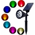 FARETTO FARO LED GIARDINO 7W SUPPORTO PICCHETTO LUCE SOLARE RGB TE-B0272 DRIWEI