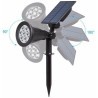 DRIWEI FARETTO FARO LED GIARDINO 7W SUPPORTO PICCHETTO LUCE SOLARE ...