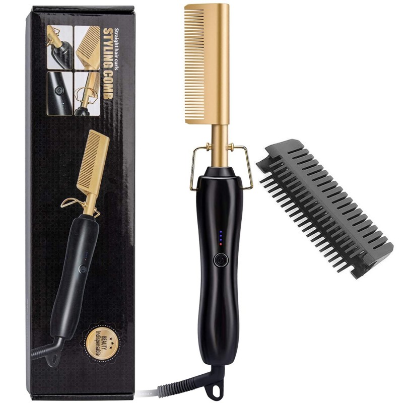 Tagoow PIASTRA PER CAPELLI CALDA PETTINE LISCI RISCALDAMENTO ELETTR...