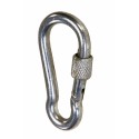 Moschettone a vite 12x120 mm impugnatura fibbia acciaio zincato portachiavi