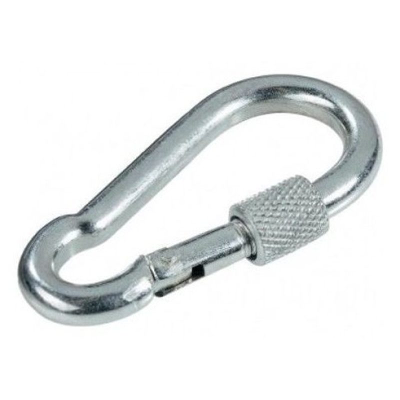 DOBO 4x Moschettone a vite 6x60 mm impugnatura fibbia acciaio zinca...
