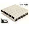 Iron 1200X Graffette metalliche piatte per graffettatrice 15 mm pun...