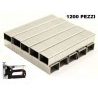 Iron 1200X Graffette metalliche piatte per graffettatrice 20 mm pun...
