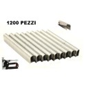 1200X Graffette metalliche a U piatte per graffettatrice 1006J punte di metallo