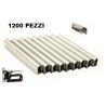 Iron 1200X Graffette metalliche a U piatte per graffettatrice 1006J...