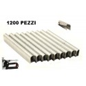 1200X Graffette metalliche a U piatte per graffettatrice 1013J punte di metallo