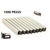 Iron 1200X Graffette metalliche a U piatte per graffettatrice 1013J...