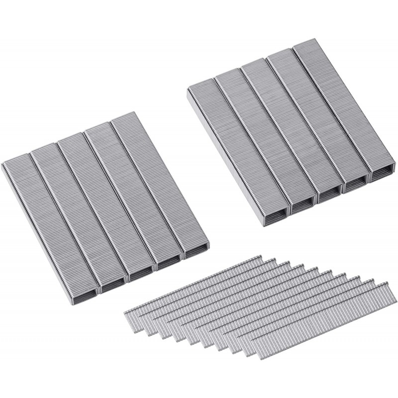 2400 Graffette punti metallici spille per graffatrice spillatrice 14x12 mm hobby