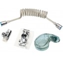 Set di doccetta per lavabo bagno prolunga rubinetto miscelatore doccino acciaio