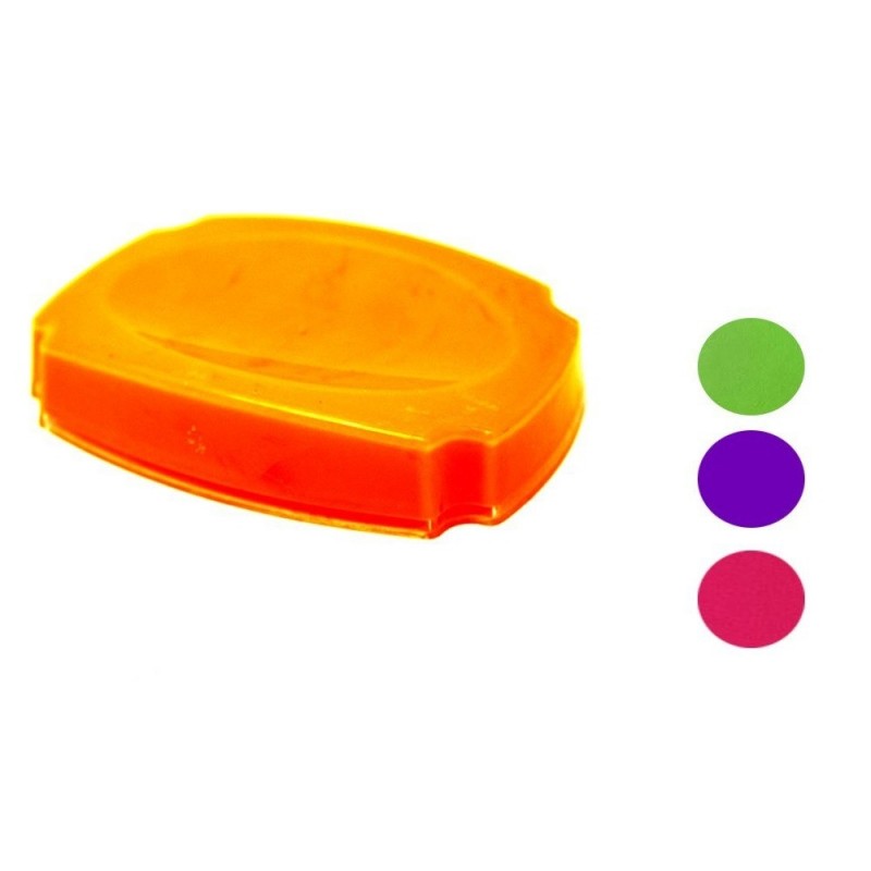 Mensola con ventosa portasapone da bagno doccia rettangolare saponetta scaffale