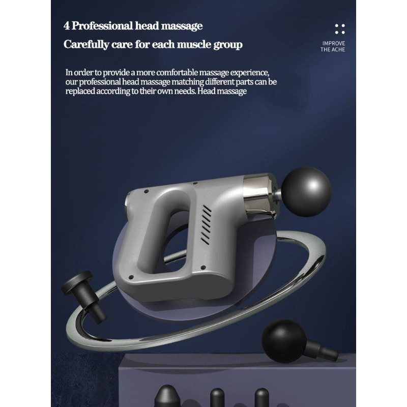 DOBO Massaggiatore portatile fascial gun per muscoli schiena addomi...