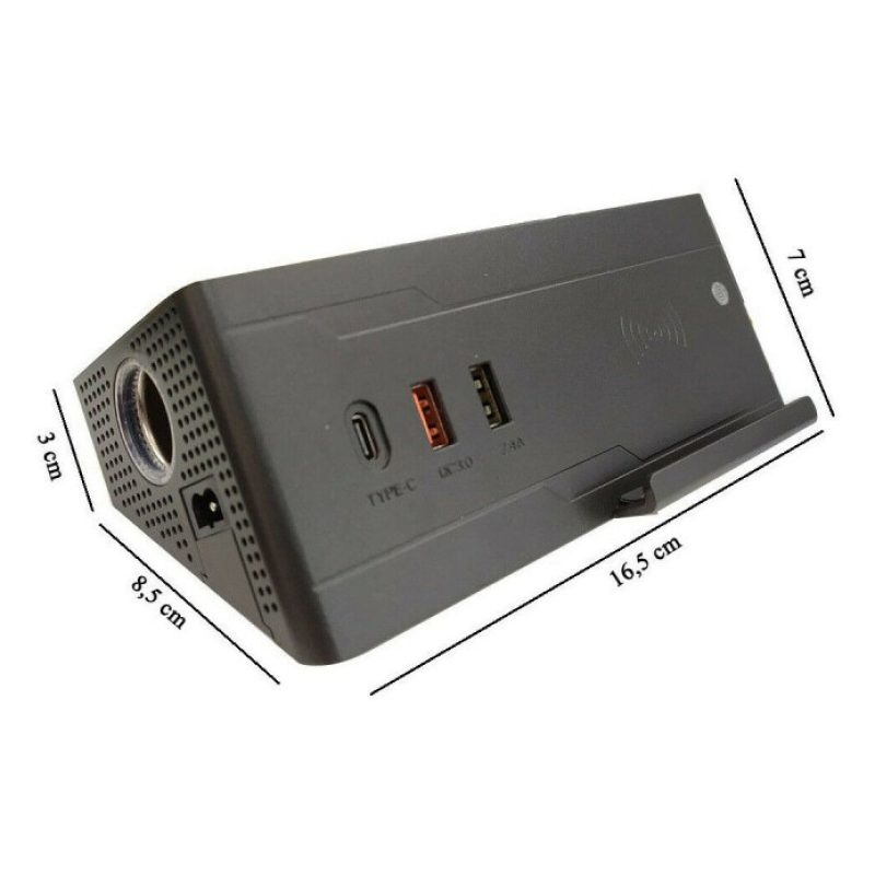 Andowl Multi presa caricabatterie da auto accendisigari USB Wireles...