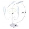 Lampada LED da tavolo luce calda o fredda con stelo snodabile interruttore touch con mini orologio ricaricabile tramite USB