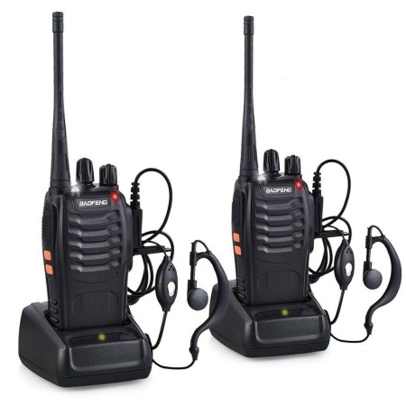 2x BAOFENG BF-888S RICETRASMITTENTE PMR RADIO UHF 400-470 MHz WALKIE TALKIE DS