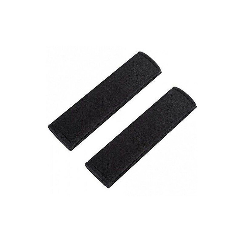 2 x Spallina copri cintura di sicurezza imbottita guida comoda auto coppia nero