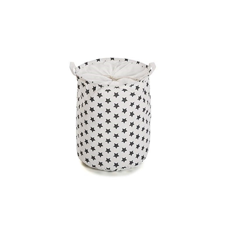 CESTO PORTA BIANCHERIA RIPIEGABILE STELLE ALTO 40x49 Cm CASA CAMPEGGIO SPAZIO