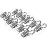 DOBO Gancio per tende con clip confezione da 24 in acciaio inox mol...