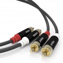 Cavo audio RCA doppio placcato oro massima trasmissione segnale audio connettori