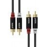 DOBO Cavo audio RCA doppio placcato oro massima trasmissione segnal...