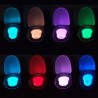 Lampada notturna per bagno wc tazza Led con sensore e 8 colori diversi - Facilita l'uso del bagno per bambini anziani