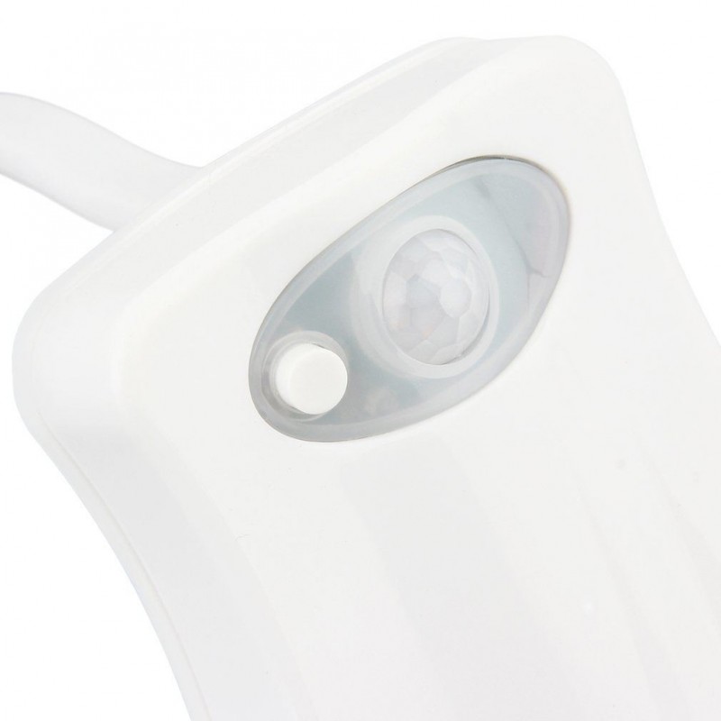 Lampada notturna per bagno wc tazza Led con sensore e 8 colori diversi - Facilita l'uso del bagno per bambini anziani