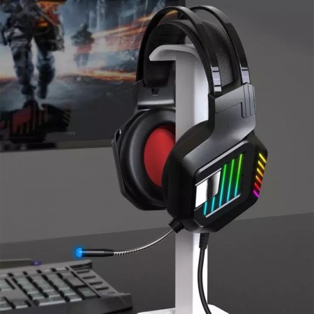 Cuffie gaming con microfono per PS4 PC con LED RGB Andowl Q-E8 multi giocatore
