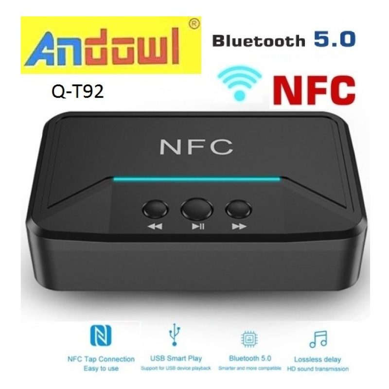 Andowl Ricevitore Bluetooth NFC Q-T92 ANDOWL trasmissione da cellul...