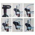 Cavatappi a leva apribottiglie vino accessori sommelier apri bottiglie spirale