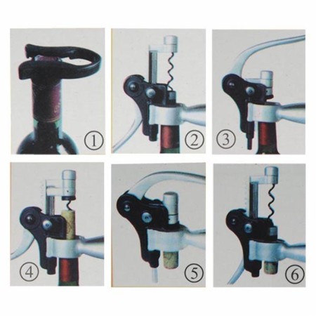 Cavatappi a leva apribottiglie vino accessori sommelier apri bottiglie spirale
