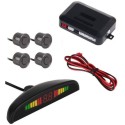 KIT 4 SENSORI DI PARCHEGGIO CON DISPLAY LED CON SUONO COLORE NERO