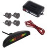 KIT 4 SENSORI DI PARCHEGGIO CON DISPLAY LED CON SUONO COLORE NERO f...