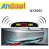 KIT 4 SENSORI DI PARCHEGGIO CON DISPLAY LED CON SUONO COLORE NERO f...
